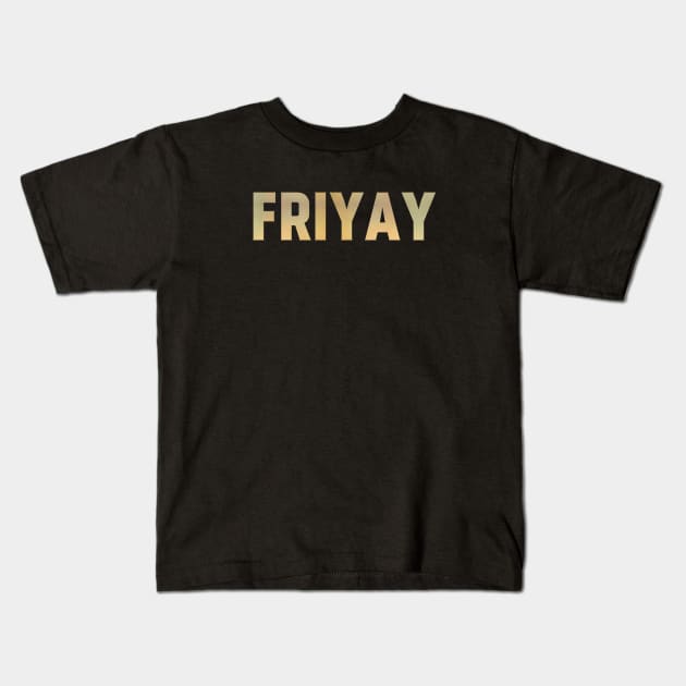 FriYay Kids T-Shirt by Kaijester